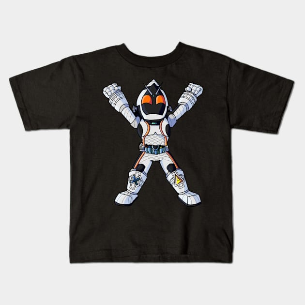 Kamen Rider Fourze Chibi Kids T-Shirt by Lautidood